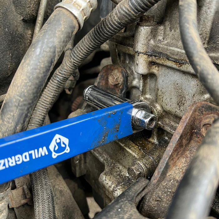 In behind the hoses