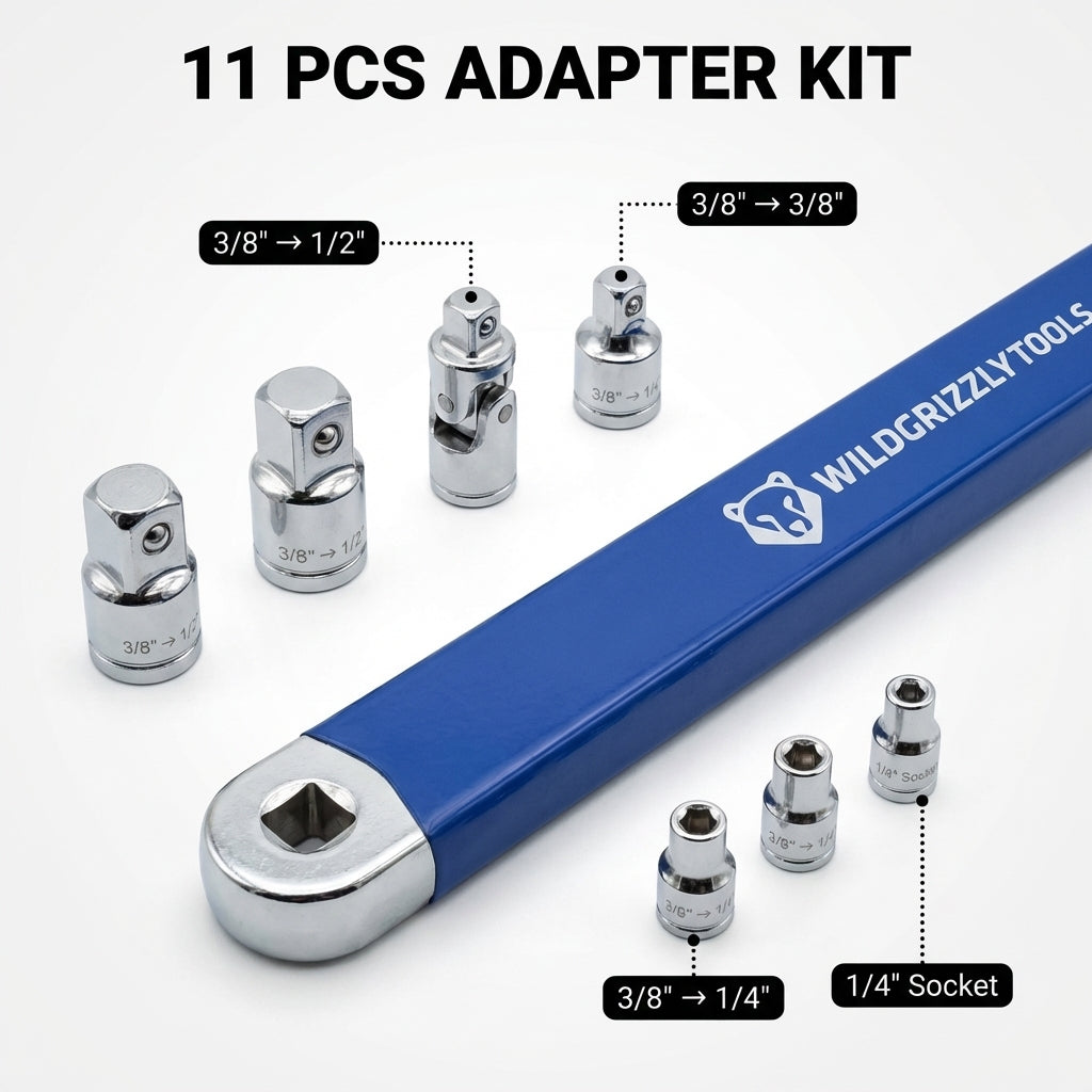 Socket Adapters - Male 11 pcs
